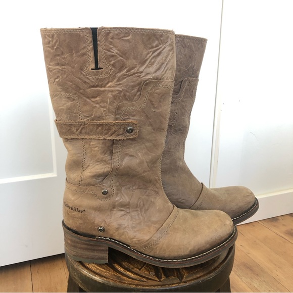 Caterpillar Shoes Cat Caterpillar Womens Leather Work Boots Size 85